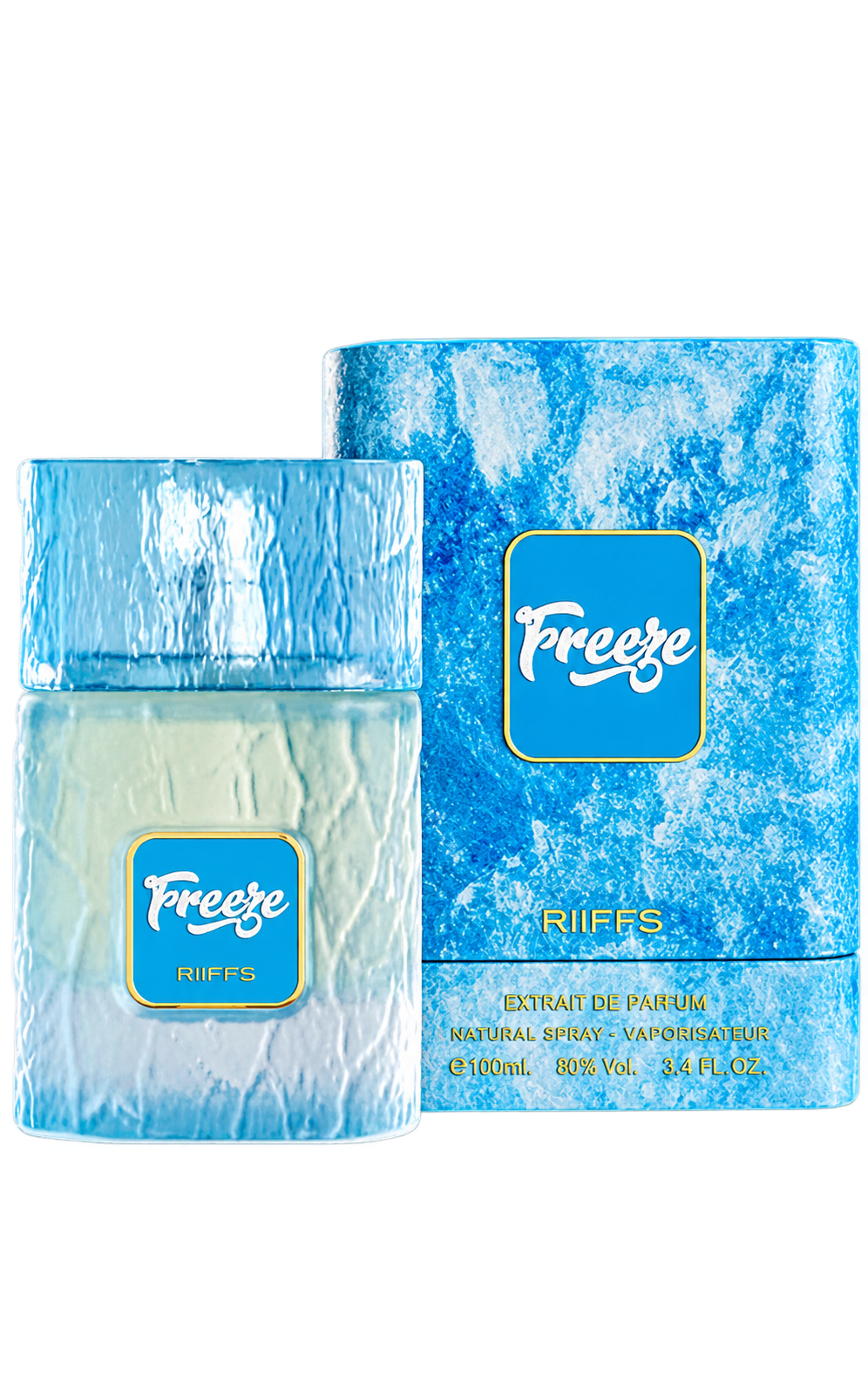 Riiffs Freeze Extrait de Parfum 3.4 oz - bottle and box