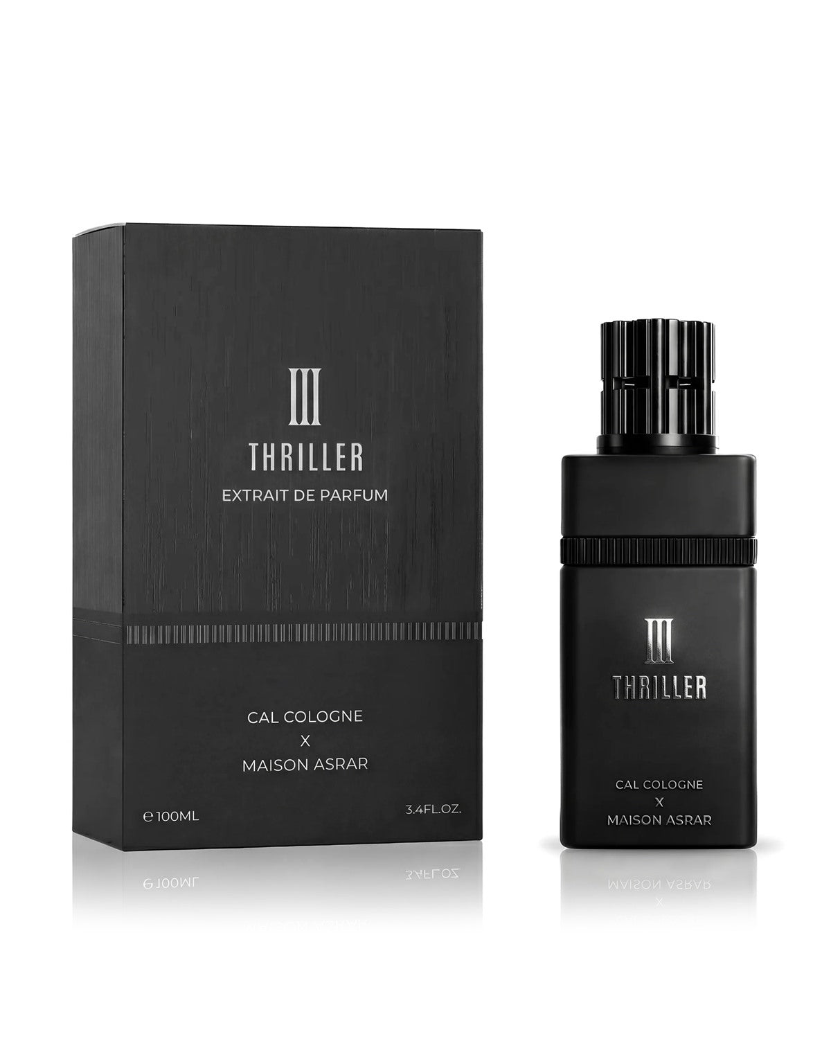 Thriller III Eau de Parfum 3.4oz black bottle with black box
